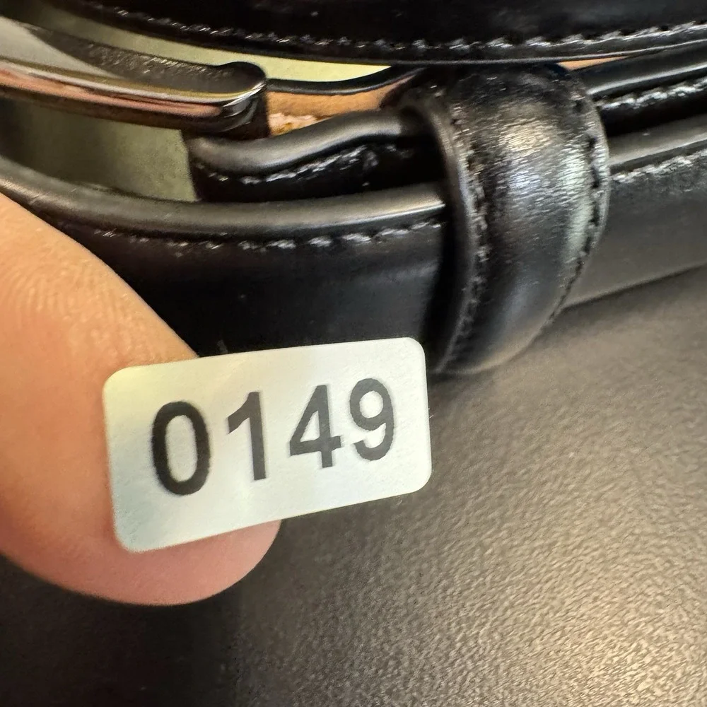 Dockers‎ Men's Black Dress Belt – Coated Leather, 1.25 Inch Wide, Size L Black